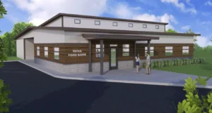 Kuna Food Bank, Artist Drawing of New Building Front View
