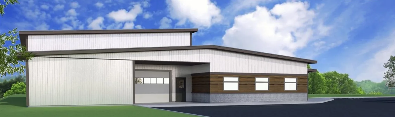 Kuna Food Bank, Artist Drawing of New Building Back View