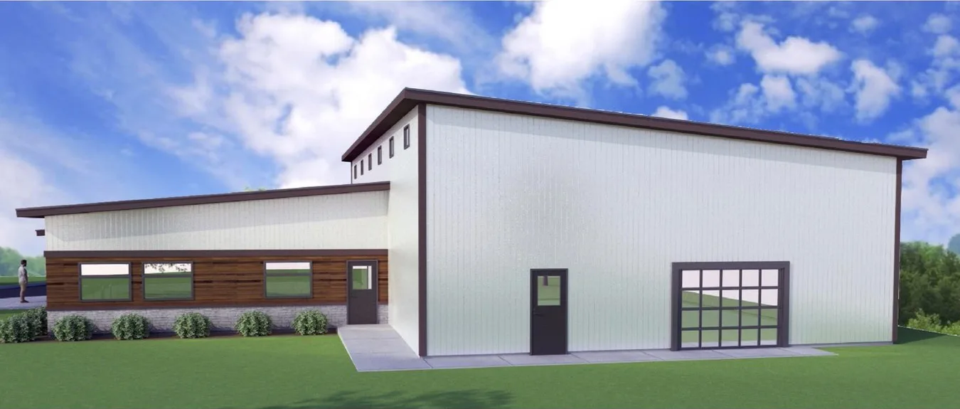Kuna Food Bank, Artist Drawing of New Building Back View