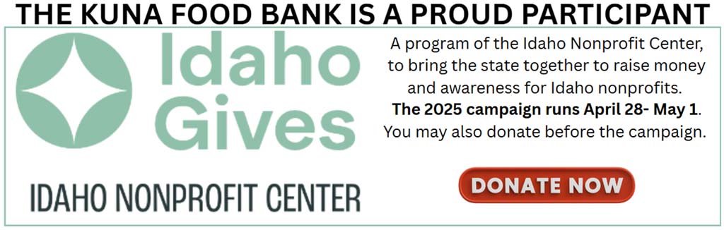 Idaho Gives 2025 campaign runs April 28-May 1, 2025